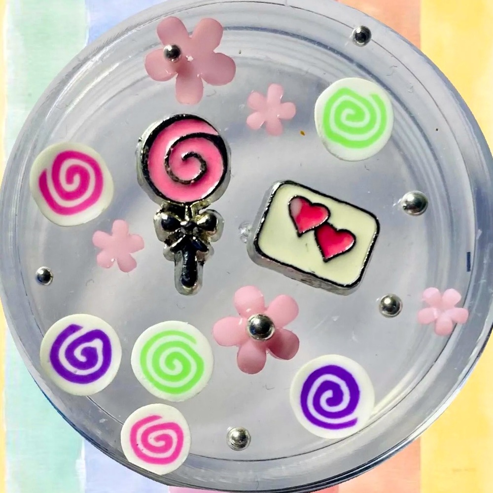 💗 DOUBLE HEARTS FLOATING LOCKET CHARM SET 💗